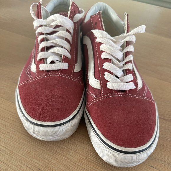 VANS Classic Old Skool - Suede Dry Rose/true white - Women size 8 - Picture 3 of 4